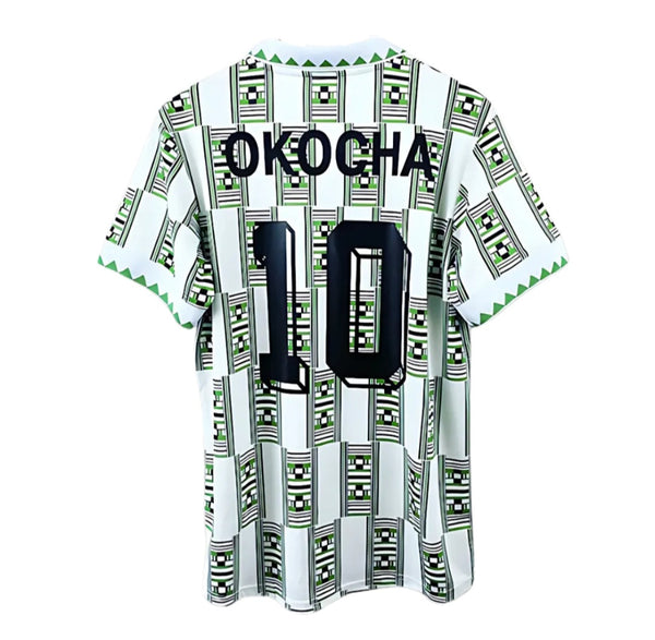 Nigeria 1994 Retro Men's Football Shirt OKOCHA 10 print
