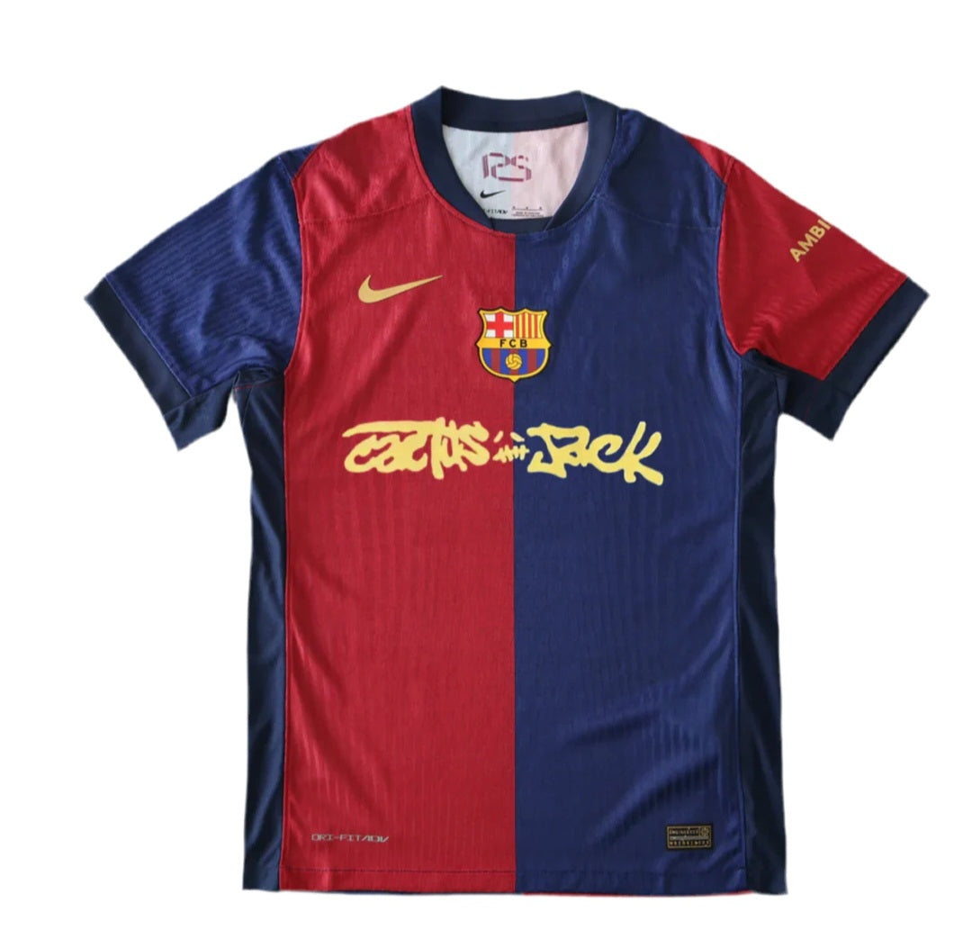 Barcelona X Travis Scott Cactus Jack Special Limited Edition Home Men's Football Shirt 2024-2025