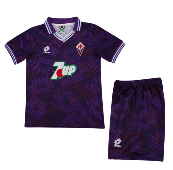 Fiorentina 1992-1993 Retro Home Kid's Football Kit Batistuta 9