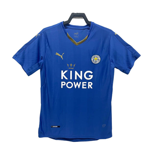 Leicester City 2015-2016 Premier League Winners Retro Home Men's Football Shirt