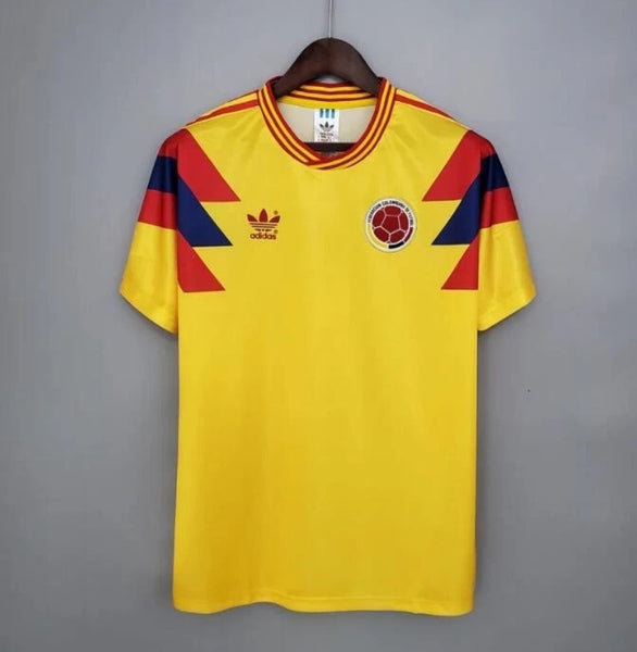 Colombia 1990 Home Retro Men's Football Shirt Valderrama 10
