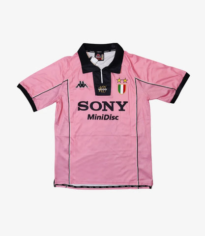 Juventus 1997-1998 Away Retro Men's Football Shirt Pink