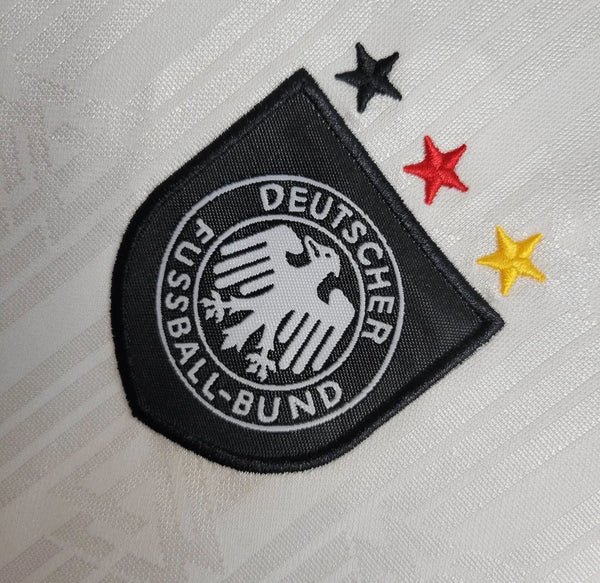 Germany Euro 1996 Retro Home Kid's Football Kit White