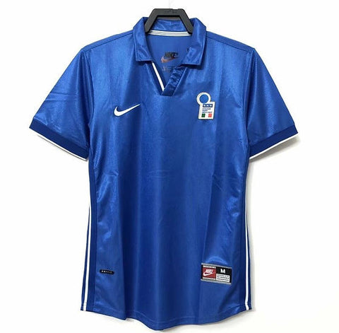Italy 1998 Retro Home Men's Football Shirt Blue