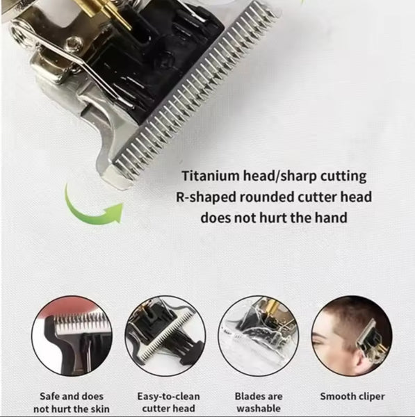 T9 Professional LED Display Mens Hair Clippers Trimmer Machine Small/Mini Cordless Beard Electric Shaver