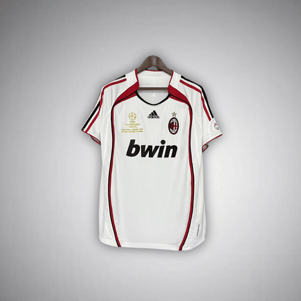 AC Milan 2006-2007 UCL Final Retro Men's Away Shirt Kaka 10 Print White
