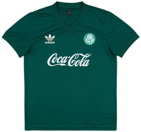 Palmerias 1990-1991 Retro Home Men's Football Shirt Green