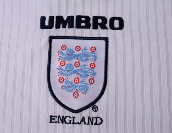 England 1998 Retro Kid's Football Kit White