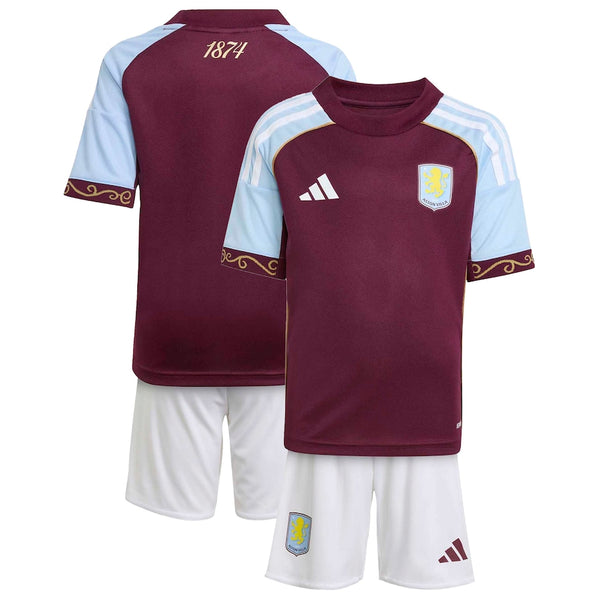 Aston Villa 2025-2026 Home Kid's Football Kit
