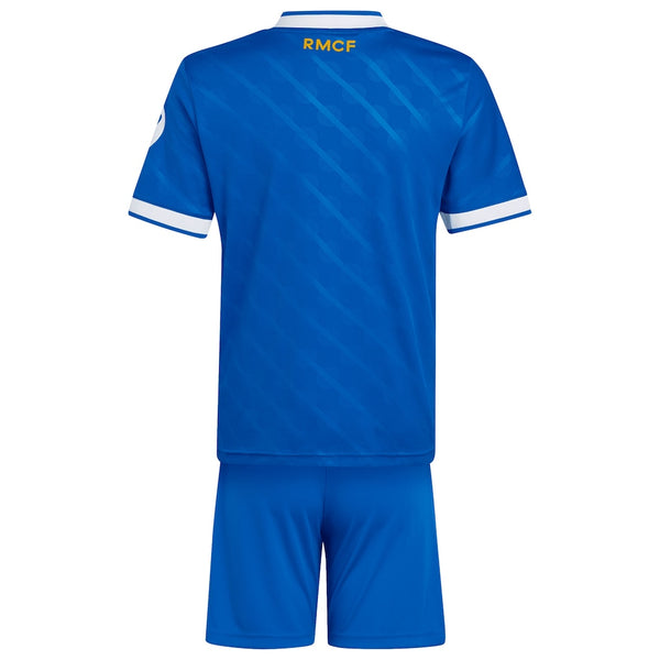 Real Madrid 2025-2026 3rd Away Kid's Football Kit Blue
