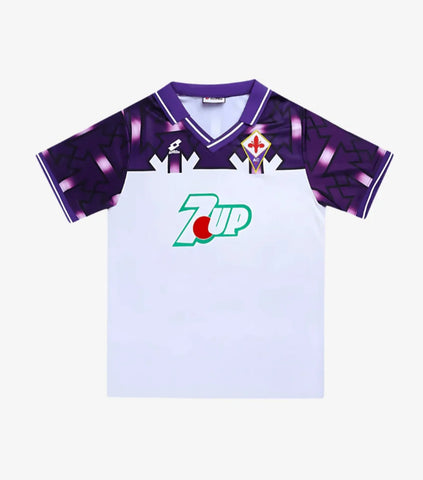 Fiorentina 1992-1993 Retro Away Men's Football Shirt White