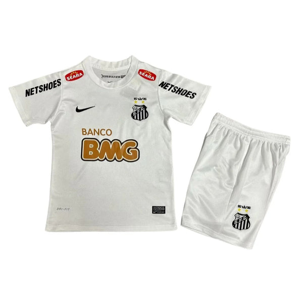 Santos 2012-2013 Home Retro Kid's Football Kit White Neymar JR 10