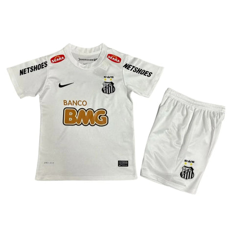 Santos 2012-2013 Home Retro Kid's Football Kit White Neymar JR 10