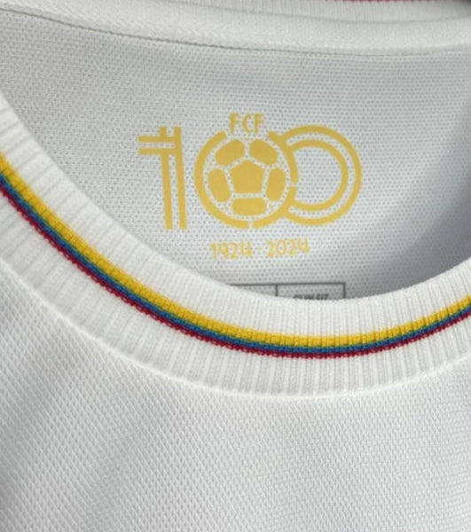 Colombia 2024-2025 100 Year Anniversary Men's Football Shirt White