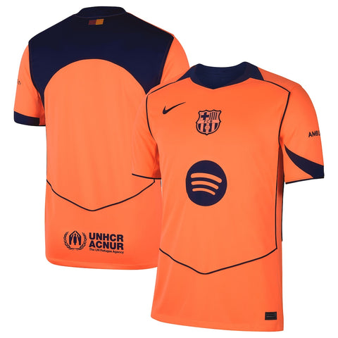 Barcelona 2025-2026 3rd Away Men's Football Shirt Orange