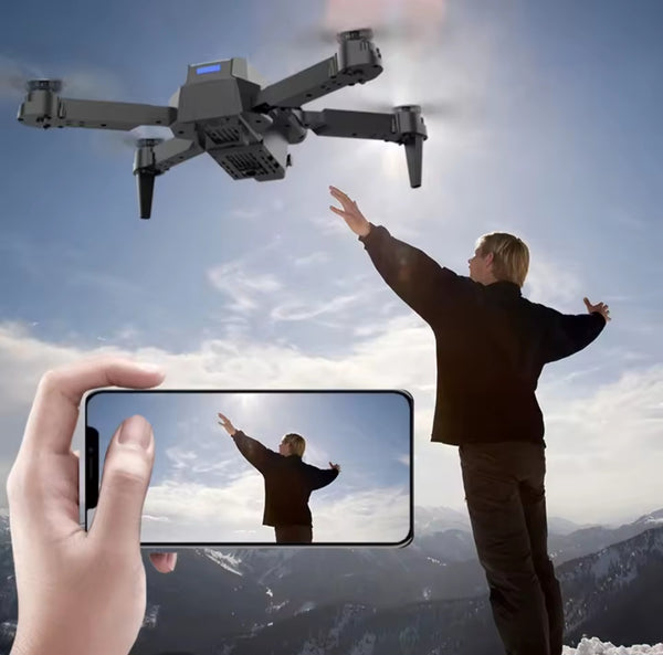 4K HD 1080p Dual Camera  RC Drone E88 WIFI FPV Drone with Wide Angle Foldable