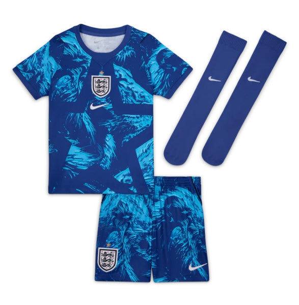 England World Cup 2026 Goalkeeper Kid's Football Kit Blue