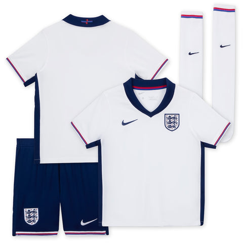 England 2024-2025 Home Kid's Football Kit White