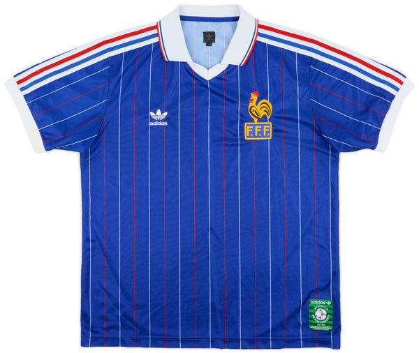 France 1982 Retro Home Men's Football Shirt Blue