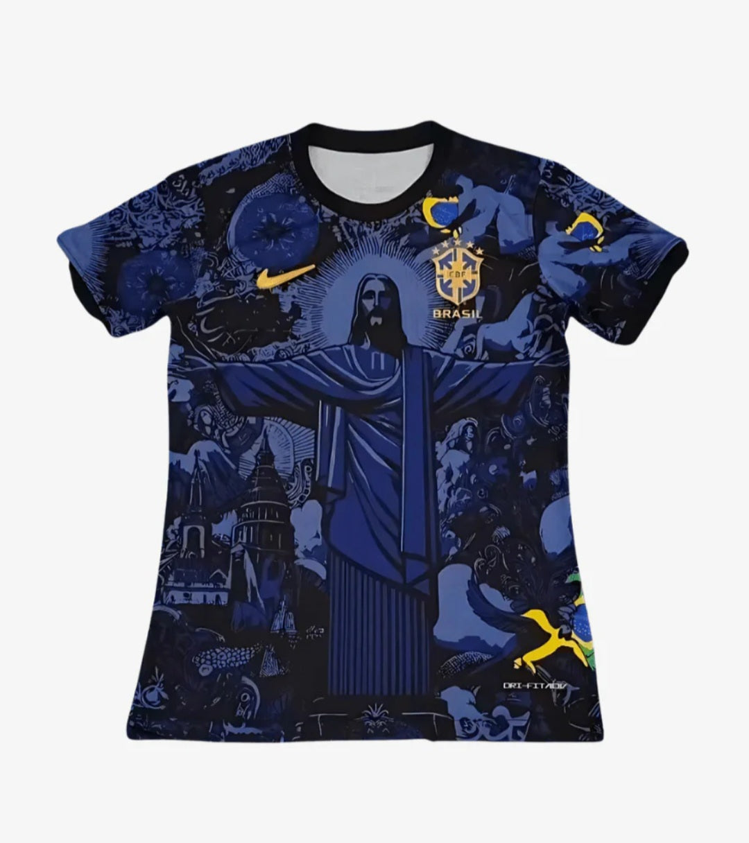 Brazil 2024-2025 Christ The Redeemer Special Limited Edition Men's Football Shirt Blue