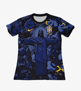 Brazil 2024-2025 Christ The Redeemer Special Limited Edition Men's Football Shirt Blue