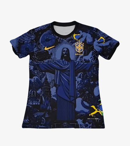 Brazil 2024-2025 Christ The Redeemer Special Limited Edition Men's Football Shirt Blue