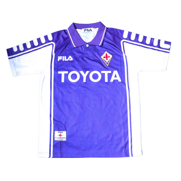 Fiorentina 1999-2000 Retro Home Men's Football Shirt Batistuta 9 Print