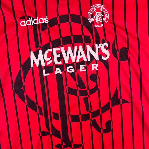 Rangers FC 1994-1995 Retro Away Men's Football Shirt Red