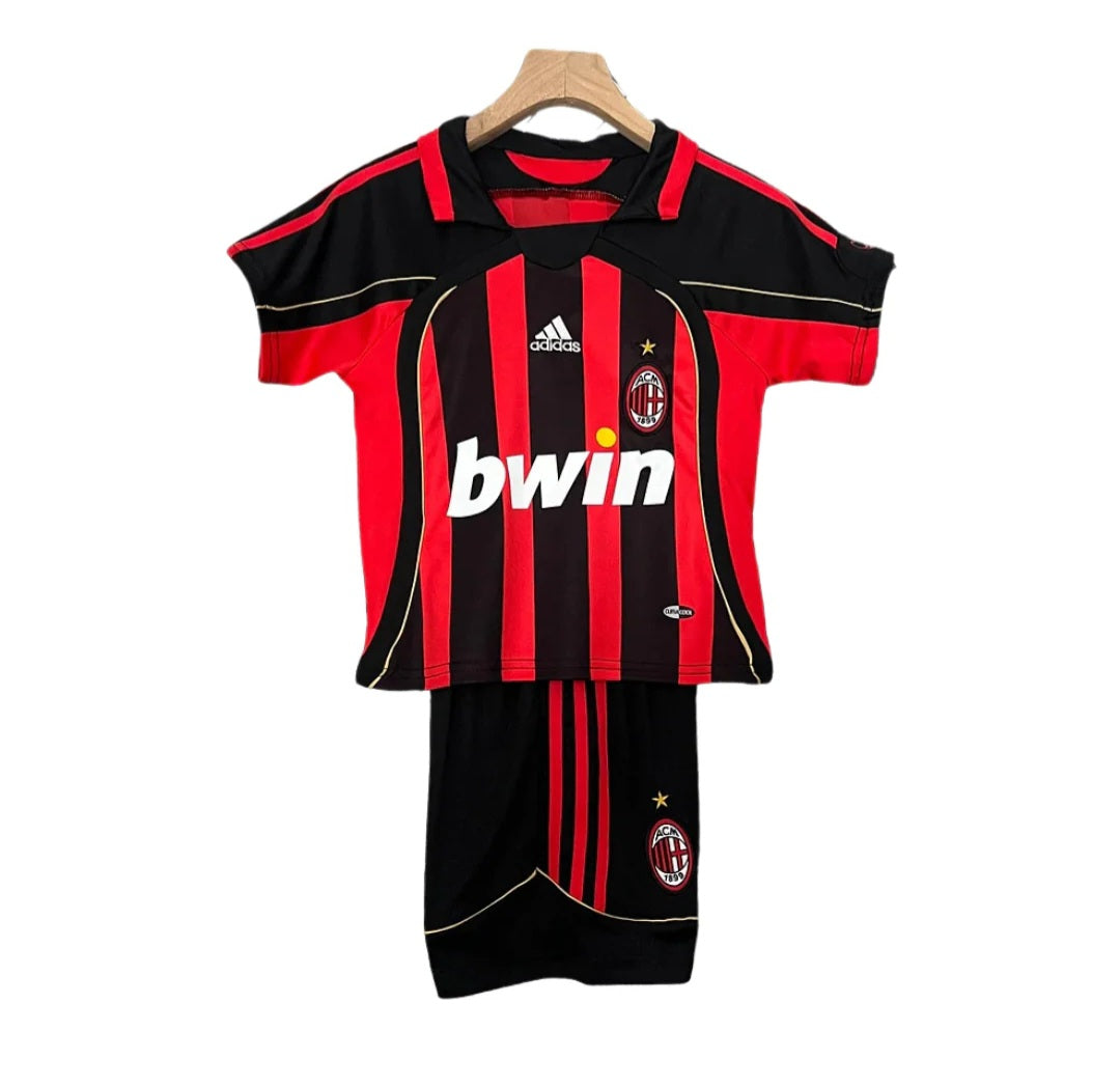 AC Milan 2006-2007 Retro Home Kid's Football Kit