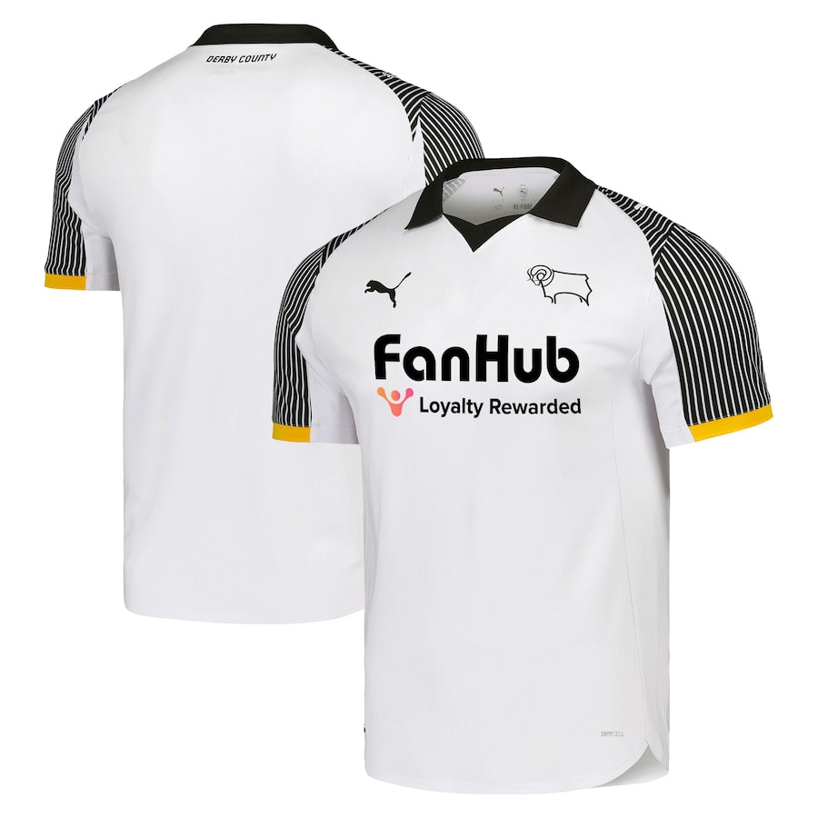 Derby County 2025-2026 Home Men's Football Shirt White