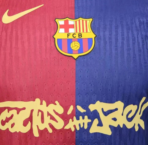 Barcelona X Travis Scott Cactus Jack Special Limited Edition Home Men's Football Shirt 2024-2025