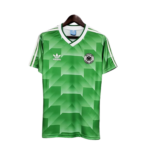 West Germany 1988 Euros Retro Away Men's Football Shirt Green