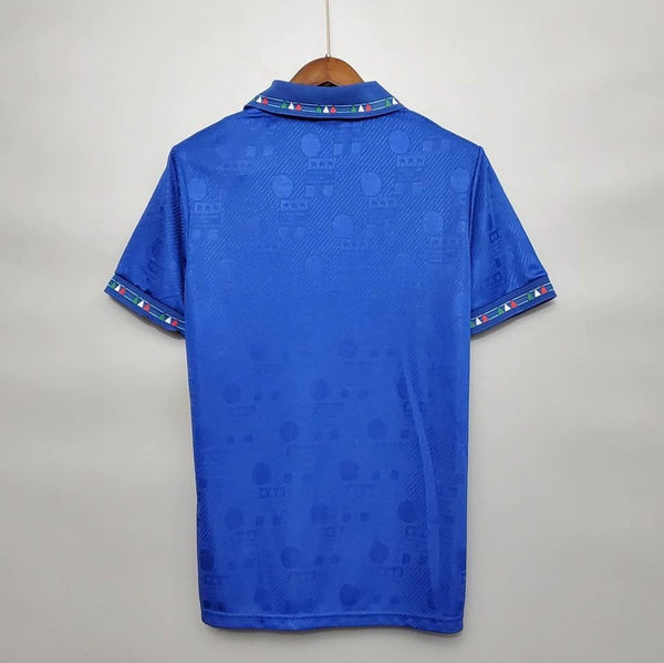 Italy 1994 World Cup Retro Home Men's Football Shirt Blue