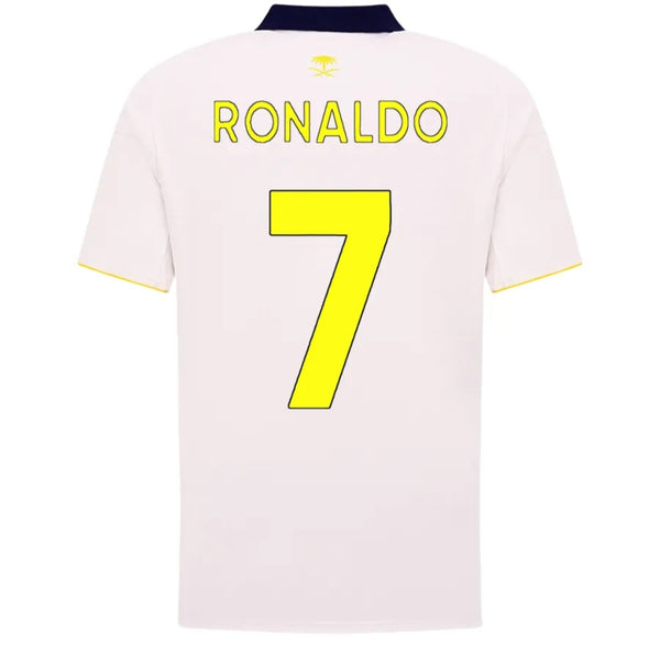Al Nassr 2025-2026 Ronaldo CR7 Away Men's Football Shirt White