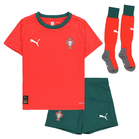 Portugal 2025 Home Kid's Football Kit Red
