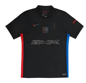 Barcelona X Travis Scott Cactus Jack Special Limited Edition Away Men's Football Shirt Black 2024-2025
