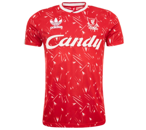 Liverpool 1989-1991 Retro Football Shirt Candy