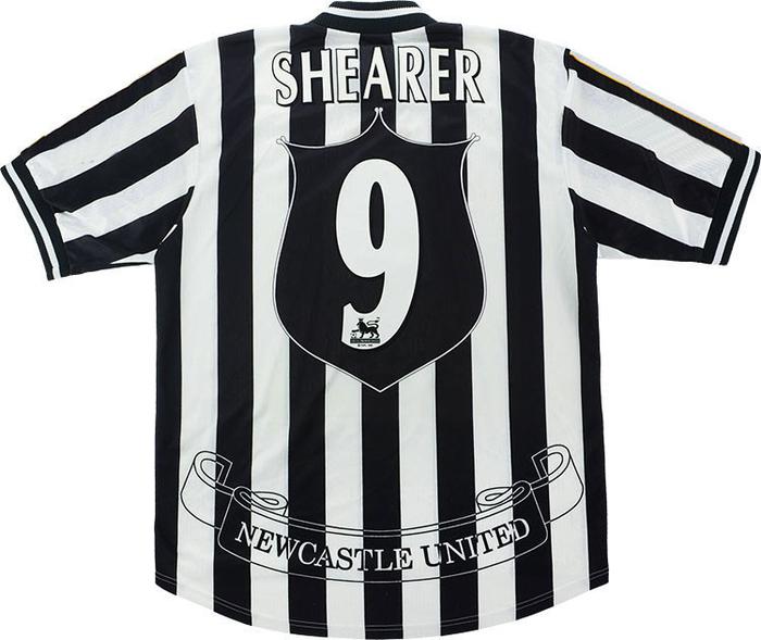 Newcastle United 1997-1998 Home Retro Shirt Shearer